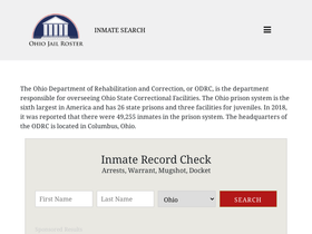 'ohiojailroster.com' screenshot