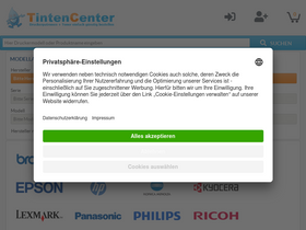 'tintencenter.com' screenshot