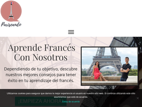 'pariseando.com' screenshot
