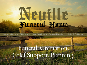 'nevillefuneralhome.ca' screenshot