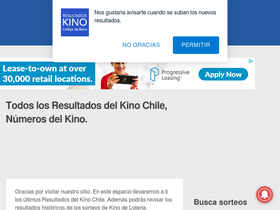 'resultadoskinochile.com' screenshot