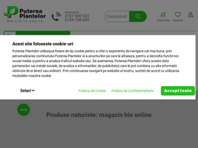 'putereaplantelor.ro' screenshot