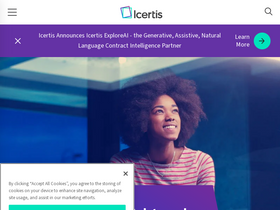 'icertis.com' screenshot