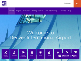 'flydenver.com' screenshot