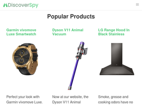 'discoverspy.com' screenshot