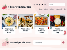 'iheartvegetables.com' screenshot