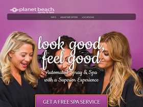 'planetbeach.com' screenshot