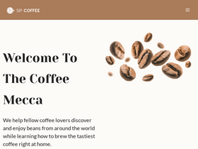 'sipcoffeehouse.com' screenshot