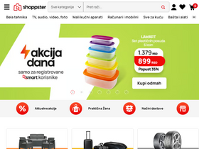 'shoppster.rs' screenshot