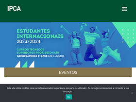 'ipca.pt' screenshot