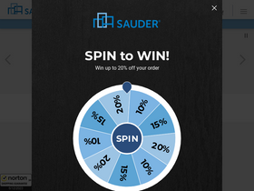'sauder.com' screenshot