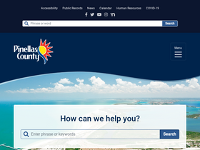 'pinellas.gov' screenshot