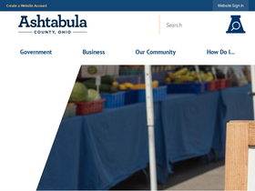'ashtabulacounty.us' screenshot