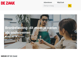 'dezaak.nl' screenshot