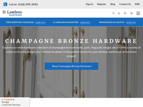 'dlawlesshardware.com' screenshot