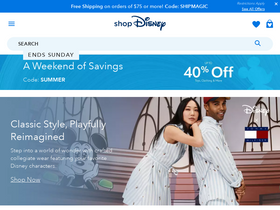 'disneystore.com' screenshot