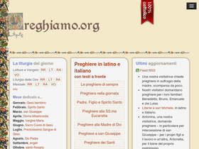 'preghiamo.org' screenshot