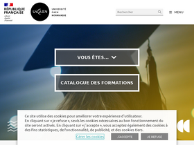 'unicaen.fr' screenshot