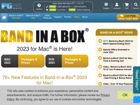 'pgmusic.com' screenshot