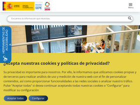 'sepe.es' screenshot