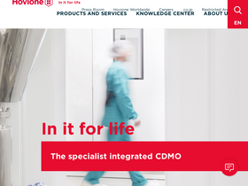 'hovione.com' screenshot