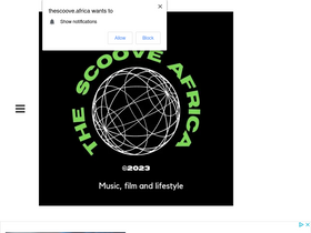 'thescoove.africa' screenshot