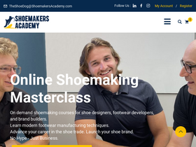 'shoemakersacademy.com' screenshot