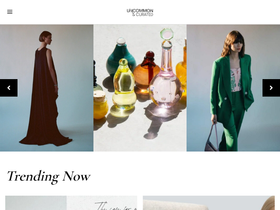'uncommonandcurated.com' screenshot