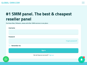 'global-smm.com' screenshot