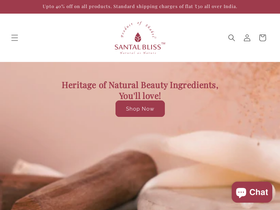 santalbliss.com homepage screenshot
