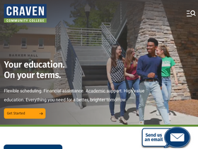 'cravencc.edu' screenshot