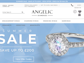 'angelicdiamonds.com' screenshot