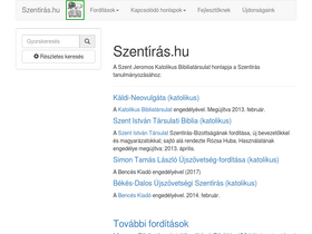 'szentiras.hu' screenshot