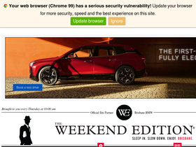 'theweekendedition.com.au' screenshot