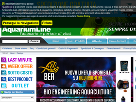 'aquariumline.com' screenshot