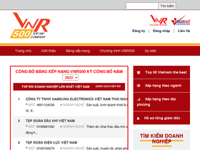 'vnr500.com.vn' screenshot