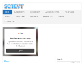 'sctevtorissa.in' screenshot