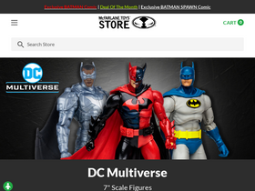 'mcfarlanetoysstore.com' screenshot