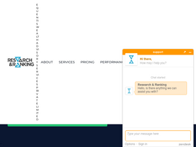 'researchandranking.com' screenshot
