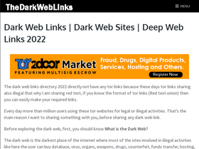 'thedarkweblinks.com' screenshot