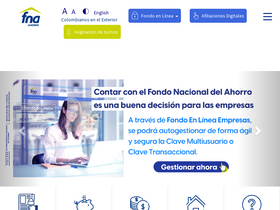 'fna.gov.co' screenshot