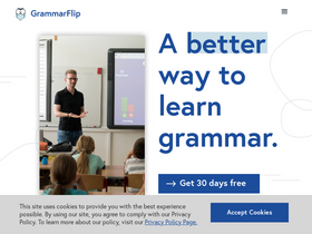 'grammarflip.com' screenshot