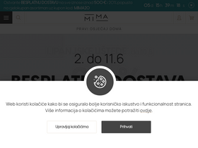 'namjestaj-mima.hr' screenshot