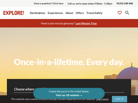 'explore.co.uk' screenshot