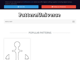 'patternuniverse.com' screenshot