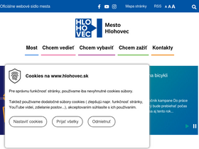 'hlohovec.sk' screenshot