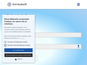 'arzt-auskunft.de' screenshot