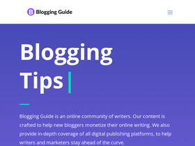 'bloggingguide.com' screenshot