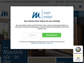 'main-moebel.de' screenshot