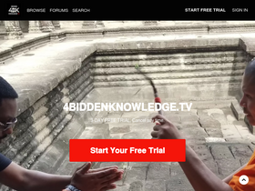 '4biddenknowledge.tv' screenshot